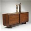 Image 1 : George Nakashima, Sliding Door Cabinet, USA, 1970, walnut, 71"w x 21"d x 31"h, Two door...