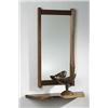 Image 1 : George Nakashima, wall shelf, USA, 1970, walnut, 27.5"w x 10.25"d x 1.25"h, Free-edge s...
