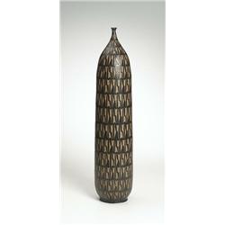 Clyde Burt, vase, USA, c.1958, glazed earthenware, Monumental example of the artist's wor...