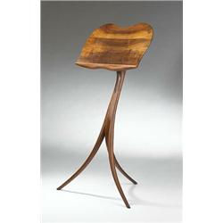 Wendell Castle, music stand, USA, 1972, laminated and carved walnut, 25"w x 19"d x 44"h<b...