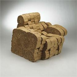 Frank Gehry, Experimental Edges club chair, USA, c. 1979, cardboard, 32.5"w x 33"d x 32"h...