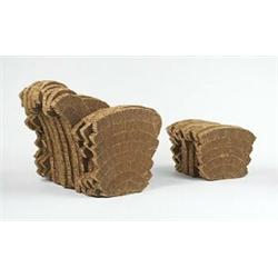 Frank Gehry, Little Beaver chair and ottoman, New City Editions, USA, 1987, cardboard, ...