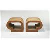 Image 1 : Frank Gehry, Easy Edges end tables, pair, Easy Edges, Inc., USA, 1972, corrugated cardboa...