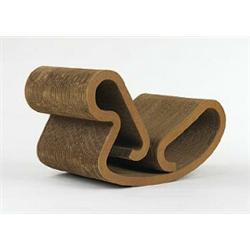 Frank Gehry, Easy Edges rocker, Easy Edges, Inc., USA, 1973, cardboard, masonite, 22"w ...