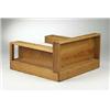 Image 1 : Mario Ceroli, lounge chair, Poltronova, Italy, 1972, unrefined Russian pine, upholstery<b...