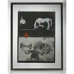 Joseph Beuys, Iphigenie Titus Andronicus, 1985, mixed media collage with photopositive and ...