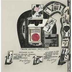 Ray Johnson, Dear Sir Roland Penrose, 1972, collage on board, 14.5 x 14.5, Signed three...