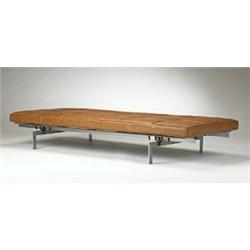 Poul Kjaerholm, PK-80 daybed, E. Kold Christensen, Denmark, c. 1957, steel, leather, lacq...