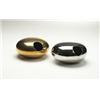 Image 1 : Emile Gilioli, ashtrays for Knoll International, USA/Italy, 1960s, brass and chrome metal<b...