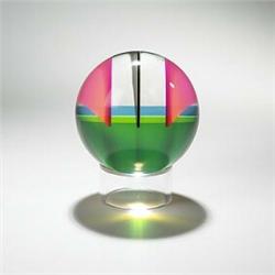 Vasa, untitled (Sphere), USA, 1989, laminated and polished acrylic, 5"dia x 6 including<b...