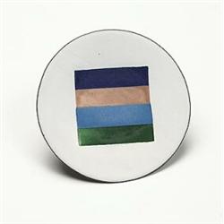 Ettore Sottsass, Jr., dish, Produced For Gallery Il Sestante, Italy, c.1958, enamel on co...