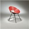 Donald Knorr, chair, Knoll, USA, c. 1948, enameled metal, 22.5"w x 20"d x 28"h, "Ligh...