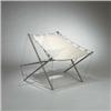 Image 1 : J.H. Varichon, Tension lounge chair, Varichon, France, 1969, aluminum, steel cable, canva...