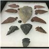 Image 4 : Group of 11 Arrowheads in Shadowbox.