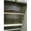 Image 2 : Metal 2 Door Cabinet On Wheels - Missing Latch Inside