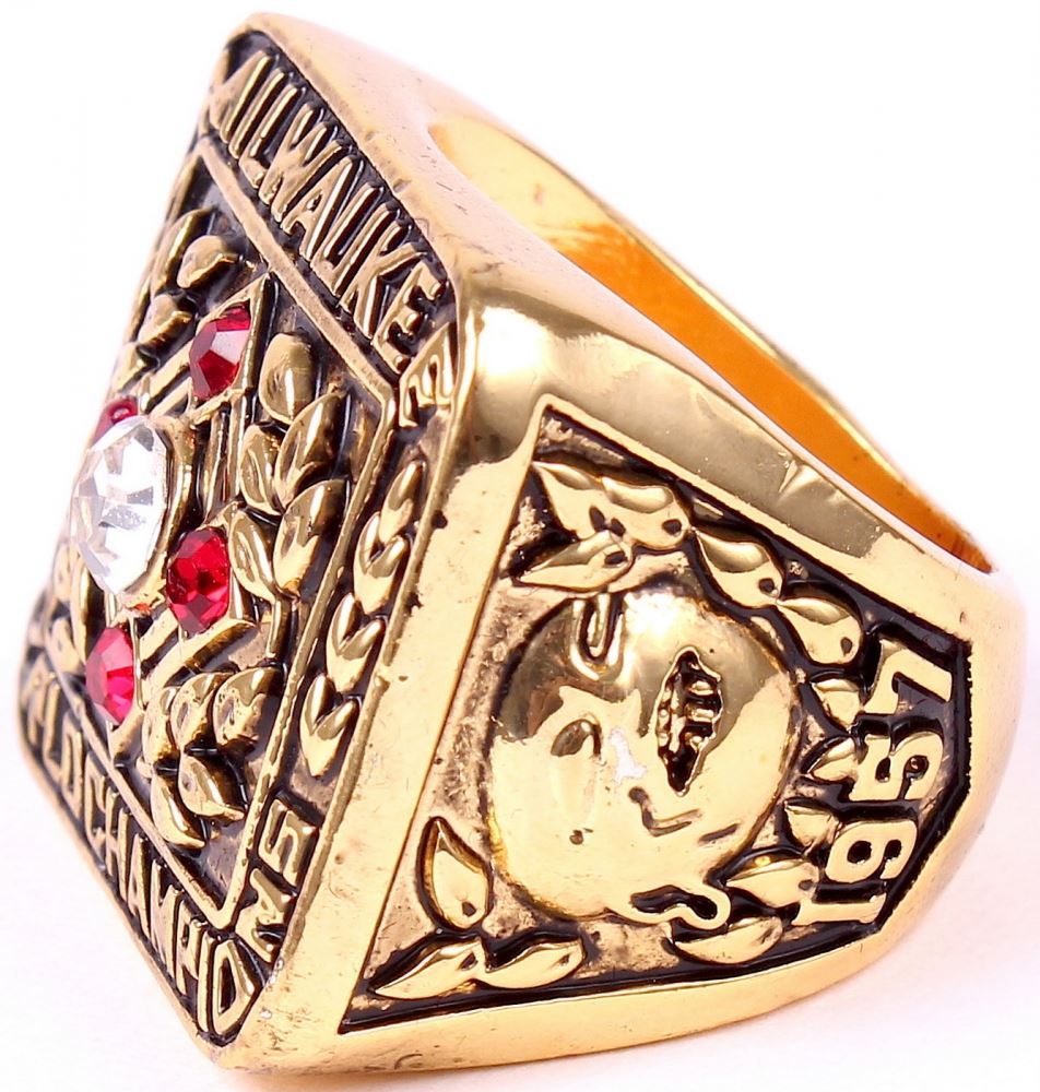 Hank Aaron Braves High Quality Replica 1957 World Series Championship Ring