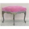 Image 1 : LOUIS XV CARVED AND GILTWOOD STOOL, French. 18th Century. Of lozenge form, two sides carved wit...
