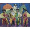 Image 1 : PIERRE AMBROGIANI (French. 1907-1985), "Les Toreadors". Signed Pierre Ambrogiani u/r., Oil on...