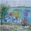 Image 1 : YOLANDE ARDISSONE (French. Born 1927), "Bateaux a Sainte Marine". Signed Ardissone l/l. Also ti...