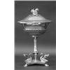 Image 1 : FINE EMPIRE CONTINENTAL SILVER COMPOTE AND COVER, Swedish. Borgholm. Date mark for 1825. The pa...
