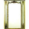 Image 1 : LOUIS XVI PAINTED AND GILT MIRROR, French. Late 18th Century. The two part mirror plate surroun...