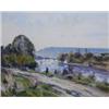Image 1 : GASTON SEBIRE (French 1920-2001), "Voiliers Sur La Seine". Signed G. Sebire l/l. Also titled on...