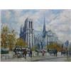 Image 1 : JEAN SALABET (French. 20th Century), "Notre Dame-Paris". Signed J. Salabet, dated 1953 and insc...