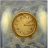 Image 1 : R. LALIQUE MOLDED AND FROSTED PARTIAL OPALESCENT "INSEPARABLES" CLOCK, French. Circa 1935. Mold...