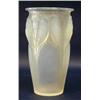 Image 1 : R. LALIQUE MOLDED OPALESCENT AND BLUE STAINED "CEYLAN" VASE, French. Circa 1924. Engraved R. La...