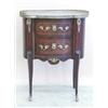 Image 1 : LOUIS XV STYLE GILT BRONZE MOUNTED MARBLE TOP TABLE EN CHIFFONNIERE, 20th Century. The kidney s...