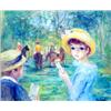 Image 1 : HULDAH CHERRY JEFFE (American. 1901-2001), "Before the Races". Signed Huldah l/r., Oil on Boa...