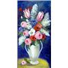 Image 1 : HULDAH CHERRY JEFFE (American. 1901-2001), "The White Vase". Signed Huldah l/l. Also signed and...