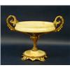 Image 1 : FINE LOUIS XV STYLE GILT BRONZE AND ONYX TAZZA, French. Late 19th Century. The circular shallow...