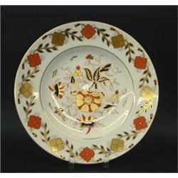 SET OF TWELVE ROYAL CROWN DERBY PORCELAIN DINNER PLATES, English. Date mark for 1971. In the "8...