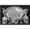 Image 1 : EIGHT PIECE STERLING SILVER TEA AND COFFEE SERVICE, American. Date mark for 1928. Maker: Domini...