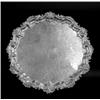 Image 1 : LARGE GEORGE IV STERLING SILVER SALVER, English. London. 1824. Maker: Wm. Edwards. Of shaped ci...
