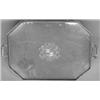 Image 1 : GEORGE III STERLING SILVER TRAY, English. London. 1802. Maker: John Parker. Of rectangular shap...