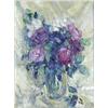 Image 1 : MERRE (German. 20th Century), "Roses in a Glass Vase". Signed Merre l/l., Oil on Canvas. Meas...