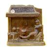 Image 1 : PATINATED METAL LAMP, French. Circa 1910. After the sculpture by Salesio with Paris foundry sta...