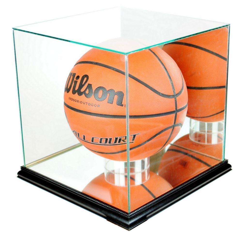Premium Rectangle FullSize Basketball Display Case with Mirrored Back