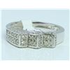 Image 2 : 14K WHITE GOLD RING 4.68GRAM  DIAMOND RD 0.52CT