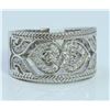 Image 2 : 14K WHITE GOLD RING 8.01 GRAM  DIAMOND 0.44CT