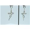 Image 1 : 14K WHITE GOLD EARRING 5.67GRAM  DIAMOND 0.54CT