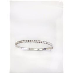 14K W/G BANGLE 13.64GRAM / DIAMOND 1.03CT