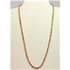 Image 1 : SPESSARTITE  20.02CT / DIAMOND 1.25CT / 14K W/G NECKLACE 17.56GRAM