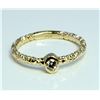 Image 1 : Diamond 0.09 ct Ring 14Kt Yellow Gold 1.58 gr