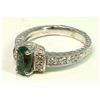 Image 3 : Alexandrite 1.40CT 14K White Gold Ring 5.66 Gram Diamond 0.34CT