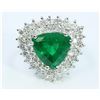 Image 1 : Natural Emerald 4.84ct  Diamond 1.87ct