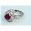 Image 3 : GIA Ruby Round 2.56ct   Diamond 0.55ct