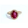 Image 1 : Natural Pink Tourmaline 2.21ct / Diamond 0.51ct / 14K Rose Gold Ring 2.82gram